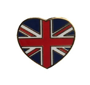 Großbritannien Herz Flaggenpin