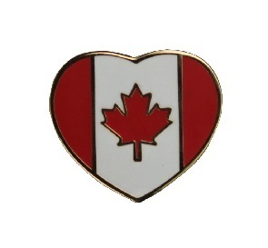 Kanada Herz Flaggenpin