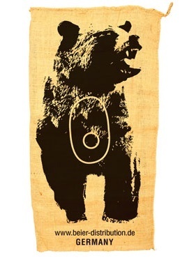 Schieß - Sack Grizzlybär ca. 60 x 110 cm