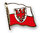 Südtirol Flaggen-Pin ca. 20 mm