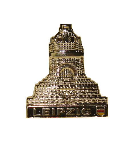 Pin Leipzig Völkerdenkmal Goldfarben