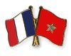 Frankreich - Marokko Freundschaftspin