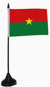 Tischflagge Burkina Faso