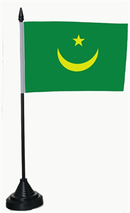 Tischflagge Mauretanien