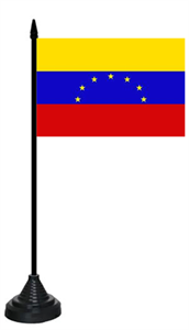 Tischflagge Venezuela vor 2006 (7 Sterne ohne Wappen)