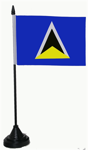 Tischflagge St. Lucia