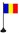 Tischflagge Andorra ohne Wappen