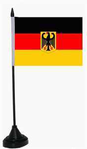Tischflagge Deutschland mit Adler