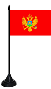 Tischflagge Montenegro