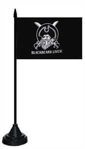 Tischflagge Pirat Blackbeard