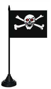 Tischflagge Pirat rote Auge