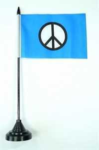 Tischflagge Peace
