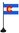 Tischflagge Colorado