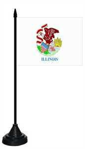 Tischflagge Illinois