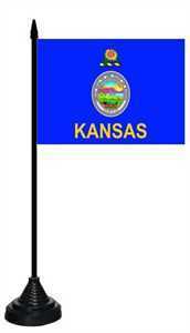 Tischflagge Kansas