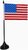 Tischflaggen Amerika und Karibik 10* 15 cm