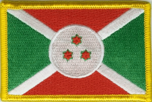 Burundi Flaggenaufnäher