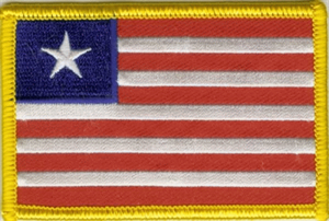 Liberia Flaggenaufnäher