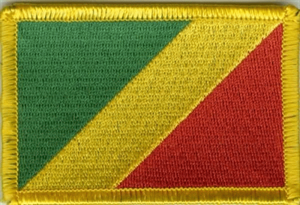 Kongo Brazzaville Flaggenaufnäher