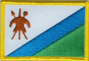 Lesotho Flaggenaufnäher