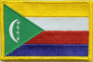 Komoren Flaggenaufnäher