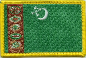 Turkmenistan Flaggenaufnäher