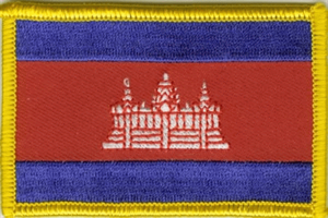 Kambodscha Flaggenaufnäher