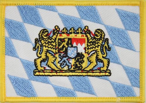 Bayern mit Löwen Flaggenaufnäher