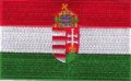 Ungarn mit Wappen Flaggenaufnäher