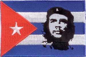 Kuba mit Che Flaggenaufnäher