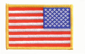 USA REV Flaggenaufnäher