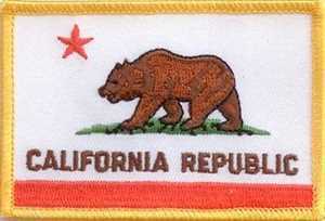 Kalifornien Flaggenaufnäher