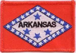 Arkansas Flaggenaufnäher