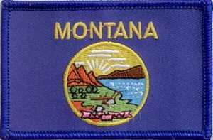 Montana Flaggenaufnäher