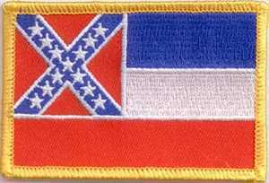 Mississippi Flaggenaufnäher