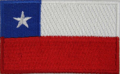 Chile Flaggenpatch 4x6,5cm von Yantec