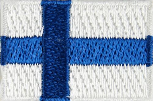 Finnland Flaggenpatch 2x3cm von Yantec