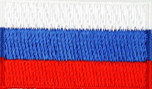 Russland Flaggenpatch 2x3cm von Yantec