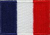 Frankreich Flaggenpatch 2x3cm von Yantec