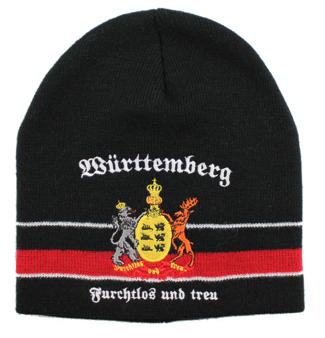 Württemberg Strickmütze mit Wappen