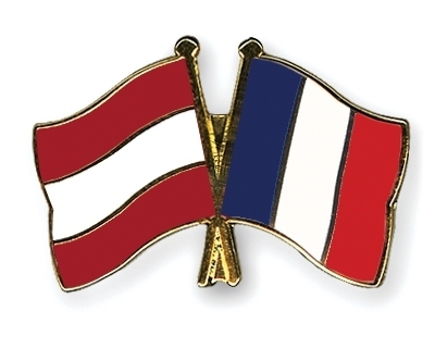 Österreich - Frankreich Freundschaftspin