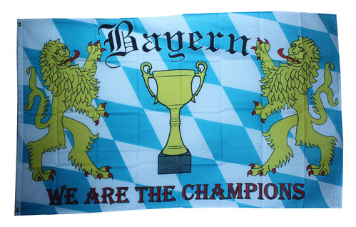 Bayern "We are the Chamions" Flagge 90*150 cm