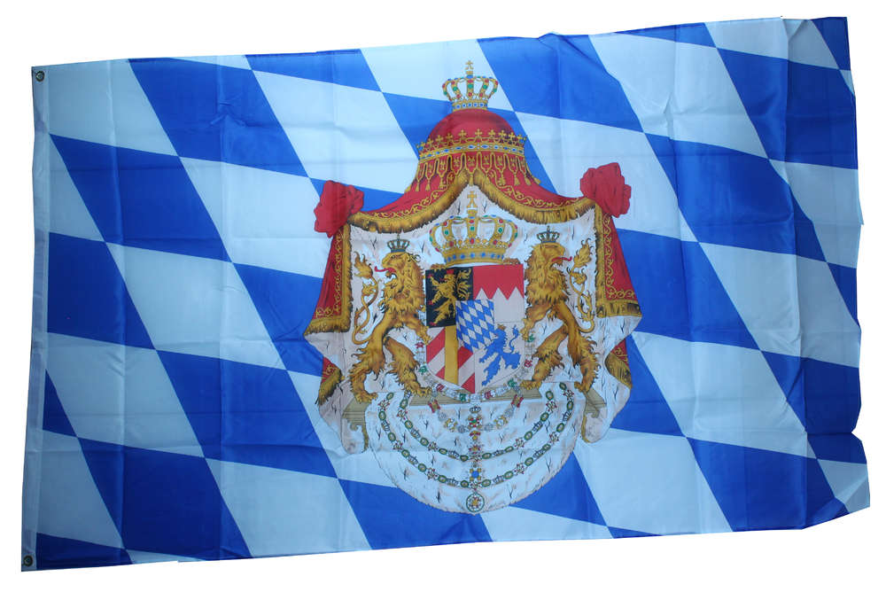 Fahne Königreich Bayern Hissflagge 90 x 150 cm Flagge 