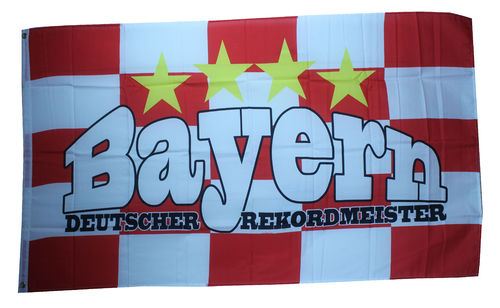 Bayern "Rekordmeister" Flagge 90*150 cm