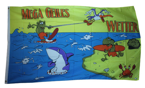 Mega geiles Wetter  Flagge 90*150 cm