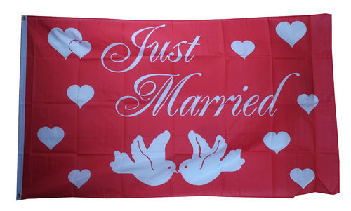 Just Married I Flagge 90*150 cm