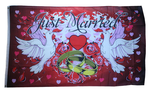 Just Married II Flagge 90*150 cm