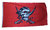 Pirat auf rotem Tuch Flagge 90*150 cm