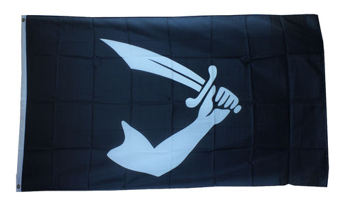 Pirat Arm mit Schwert Flagge 90*150 cm