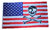 Outdoor-Hissflagge USA  mit Totenkopf 90*150 cm
